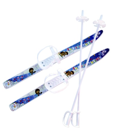 Купить Комплект лыжный детский Лыжики-пыжики с палками в Тетюши 